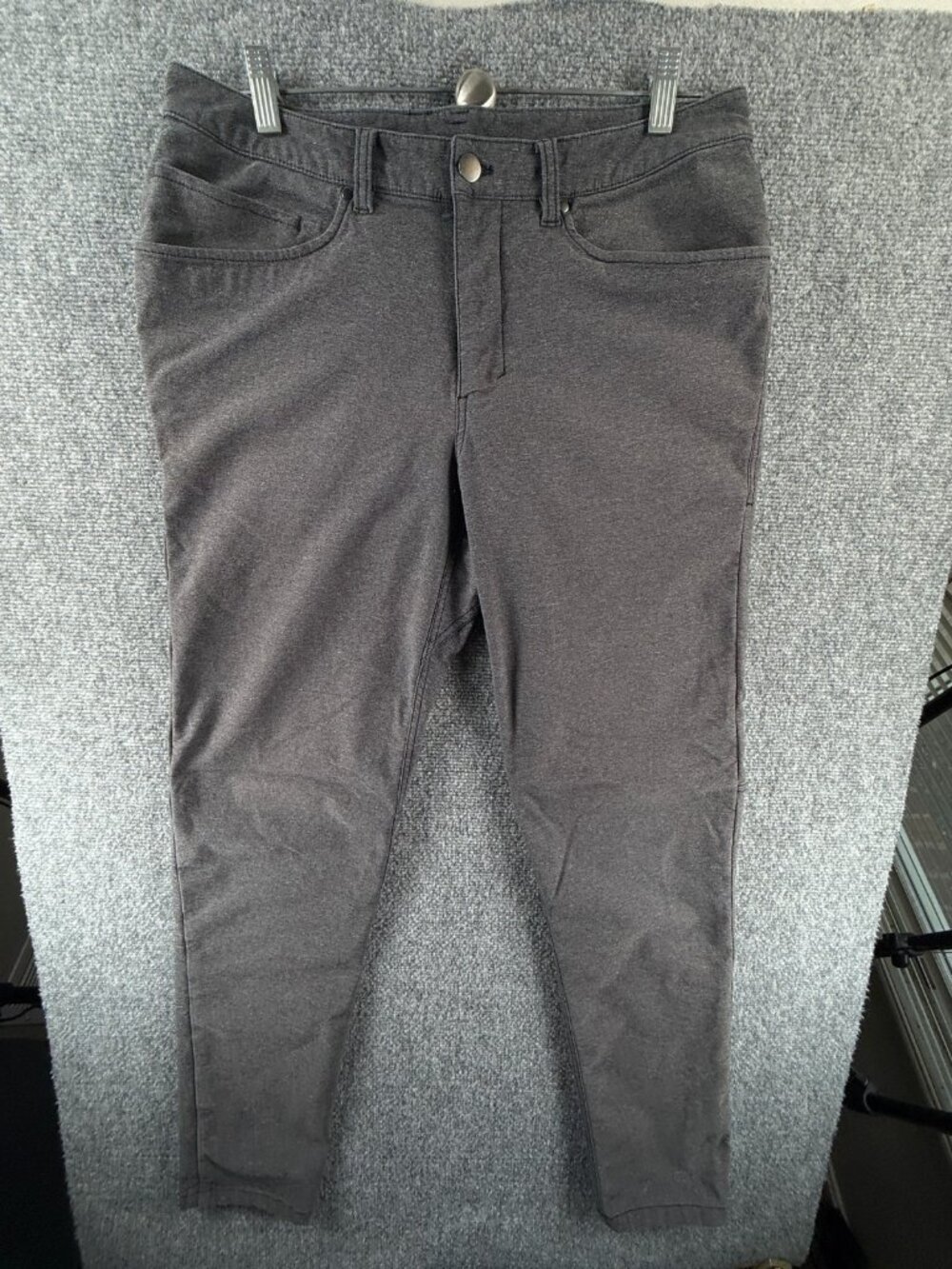 Lululemon ABC Gray 32 Stretch Casual Pants Men Belt Loops Pockets ACTL 34X32